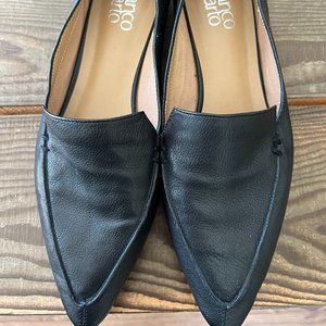 Franco Santo Starland Black Leather Loafers, size 9.5